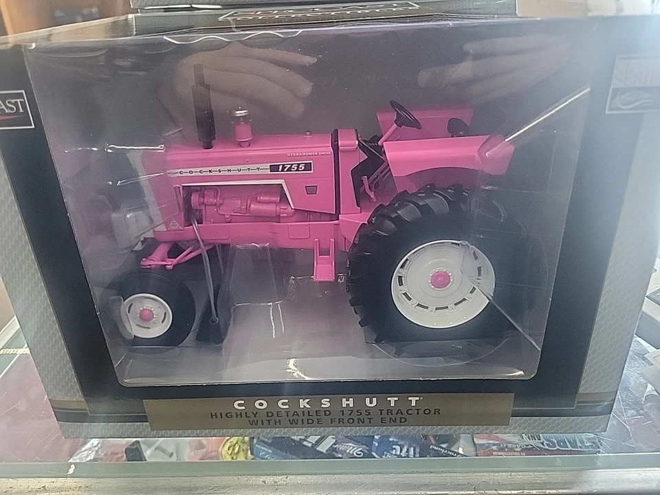 Spec Cast 1/16 Pink Cockshutt 1755 Open Station Tractor with Wide Front SCT980 - Image 3 of 4