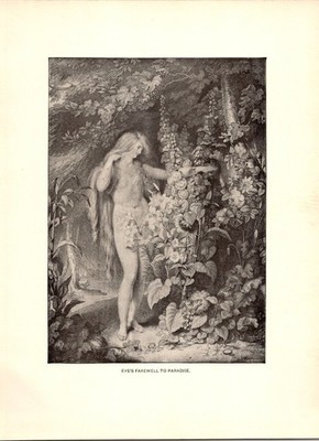Eve's Farewell to Paradise R. Westall Rich. Earlom 1902 Book Plate Print TL23