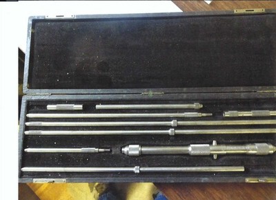 Starrett Metric Inside Micrometer Set 200MM-800MM - Item 1192
