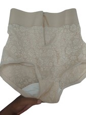 Vintage Crown-nette Girdle Brief With Zipper Size 40/5X