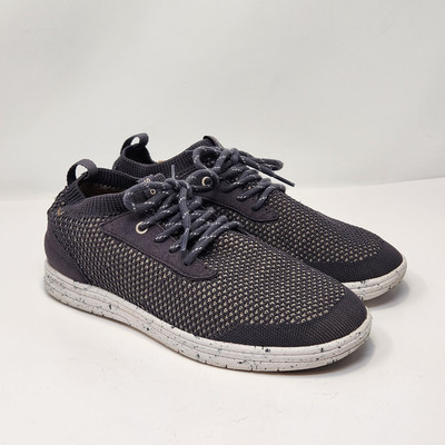 Saola Women Mindo Gray Stretch Knit Sneaker Size 8 EU 38.5 Cork Lace Up Casual
