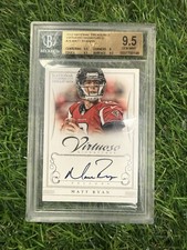 Matt Ryan 2012 NT Virtuoso Signatures On Card Beckett Graded 9.5 Autograph 20/25