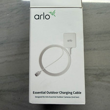 Arlo Essential Outdoor Charging Cable 25 ft for Camera, White VMA5700