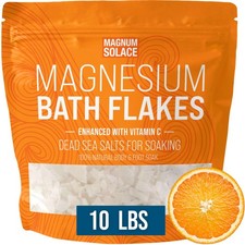 Magnesium Flakes for Bath - Magnesium Chloride Flakes - Dead Sea Salts for So...
