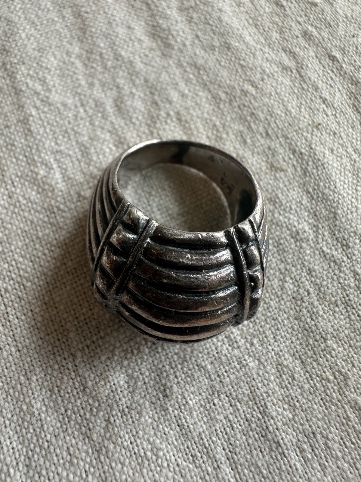 Sterling Silver 925 Statement Ring – Bold Moderni… - image 2