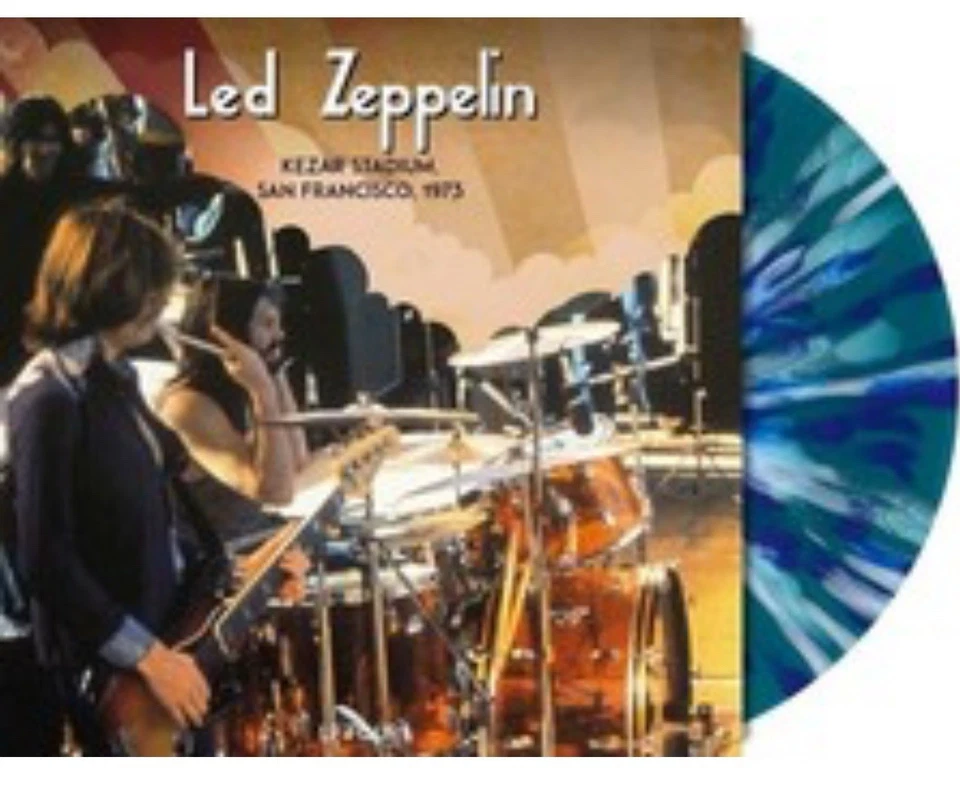 Led Zeppelin Live 69 & 73 Lt Edition Box Set 180g Blue/White Splatter Vinyl 4xLP - Image 3 of 4
