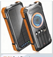 Solar Power Bank,49800mAh Wireless Portable P...