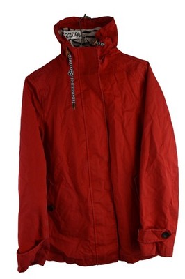 JOULES Red Rain Coat size Uk 8 Womens Full Zip Casual Outdoors Outerwear