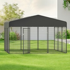 Heavy Duty Dog Kennel Outdoor Dog Playpen Large Dog Crate Cage 10'x10'x5.6'