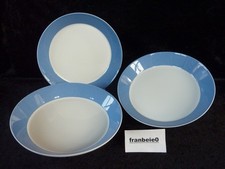 Arzberg " TRIC  BLAU " 3 Suppenteller je 21 cm
