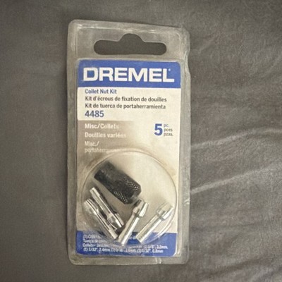 Dremel 4485 Collet Nut Kit 5 Piece Rotary Tool Accessory Multicolor