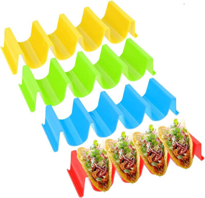 Colorful Taco Rack Stand Mexican Food Wave Shape Taco Shell Tray Holder Tool