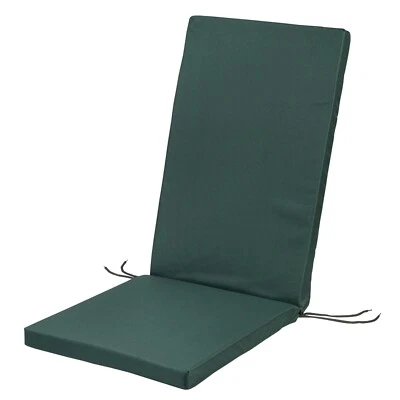 SOFTILLO WATERPROOF High Back Chair Cushion SEAT PAD Outdoor Patio Garden DARK GREEN