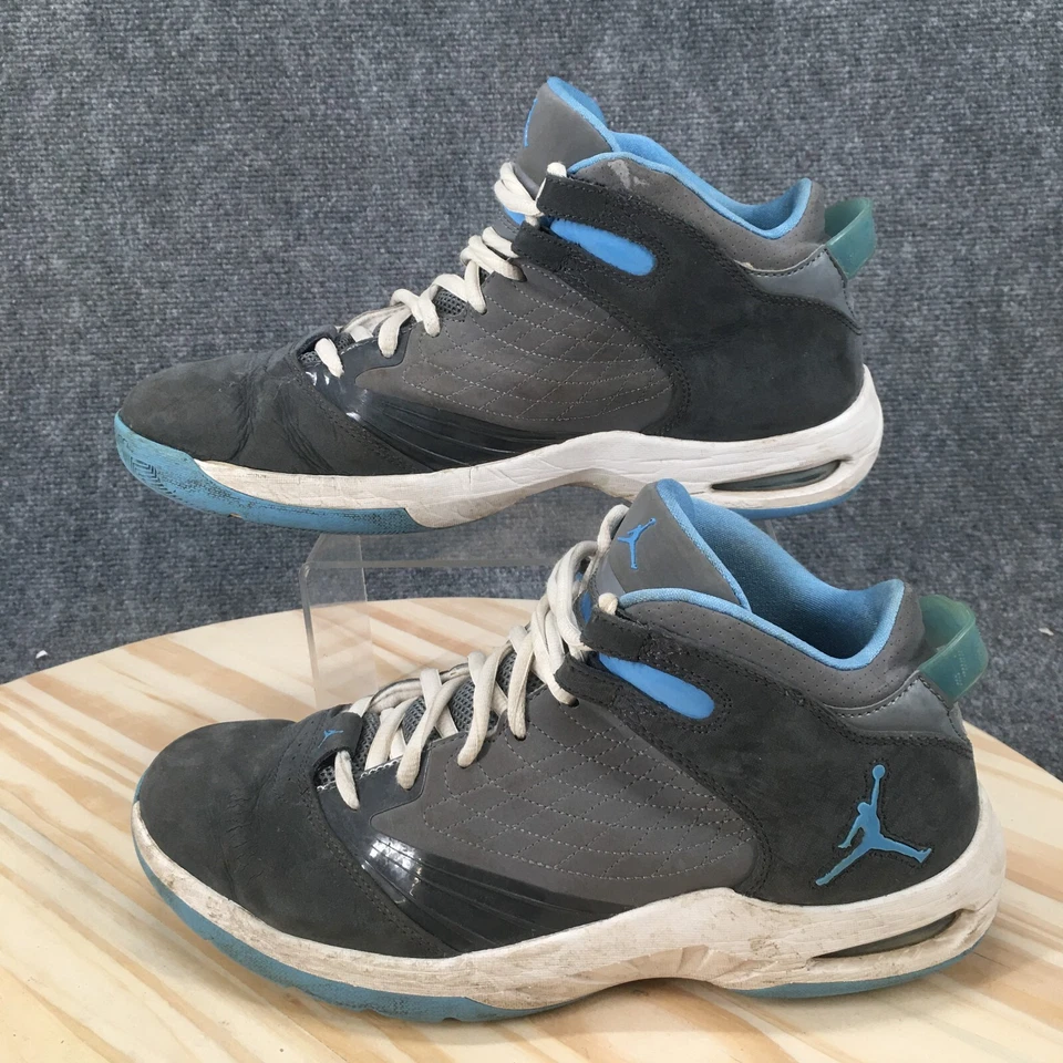 Tênis Air Jordan Masculino 10.5 Novo Tênis de Basquete Escolar Cinza com Cadarço 469955-007 - Imagem 2 de 4