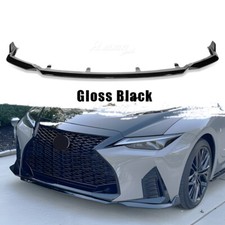 Front Bumper Lip Splitter Spoiler Gloss Black For 2021-2025 Lexus Is F-sport