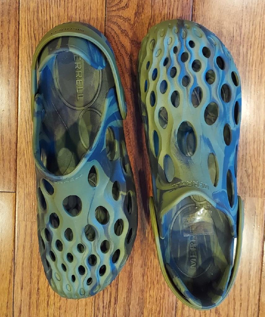 Merrell Mens Hydro Moc Olive Drab Water Shoes Size 12