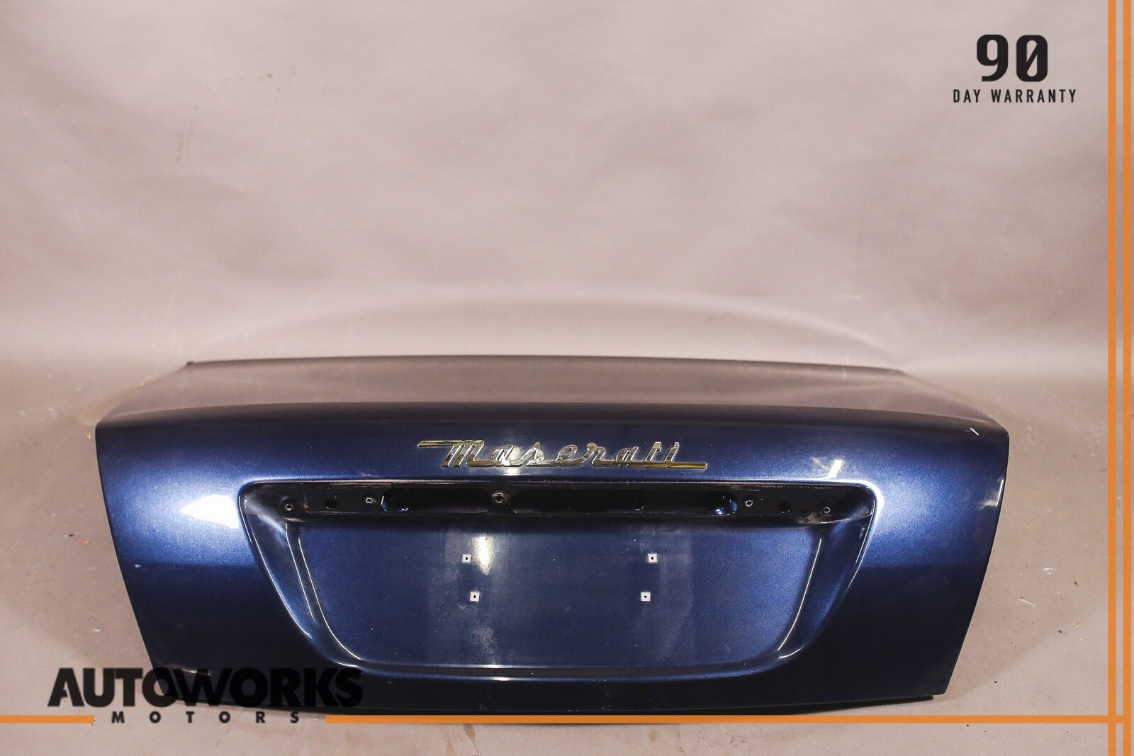03-13 Maserati Quattroporte M139 Rear Trunk Boot Lid Shell Panel Blue OEM