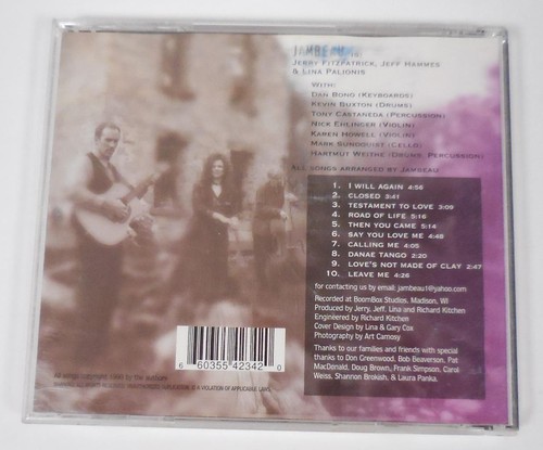 Jambeau with Lina Palionis - I Will Again (1999) CD - Good Music! - Imagen 5 de 6
