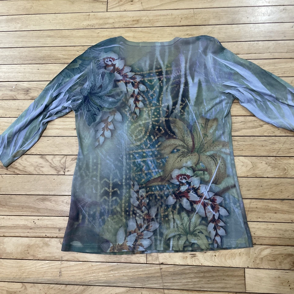 DE COLECCIÓN Suzie Petite Top Mujer PL Y2k Lentejuelas Boho Hada Floral EE. UU. Caprichoso Top PL Foto 2 de 4