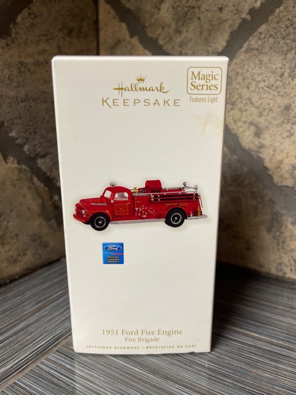 2010 HALLMARK -  FIRE BRIGADE #8 - 1951 FORD FIRE ENGINE