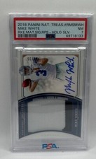 2018 National Treasures Mike White HOLO SILVER 05/25 RC RPA Jets PSA 7