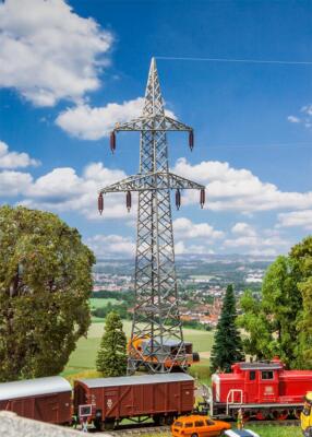 FALLER 130898 2 overhead line pylons (110 kV) 1:87 H0 Gauge # NEW in OVP #