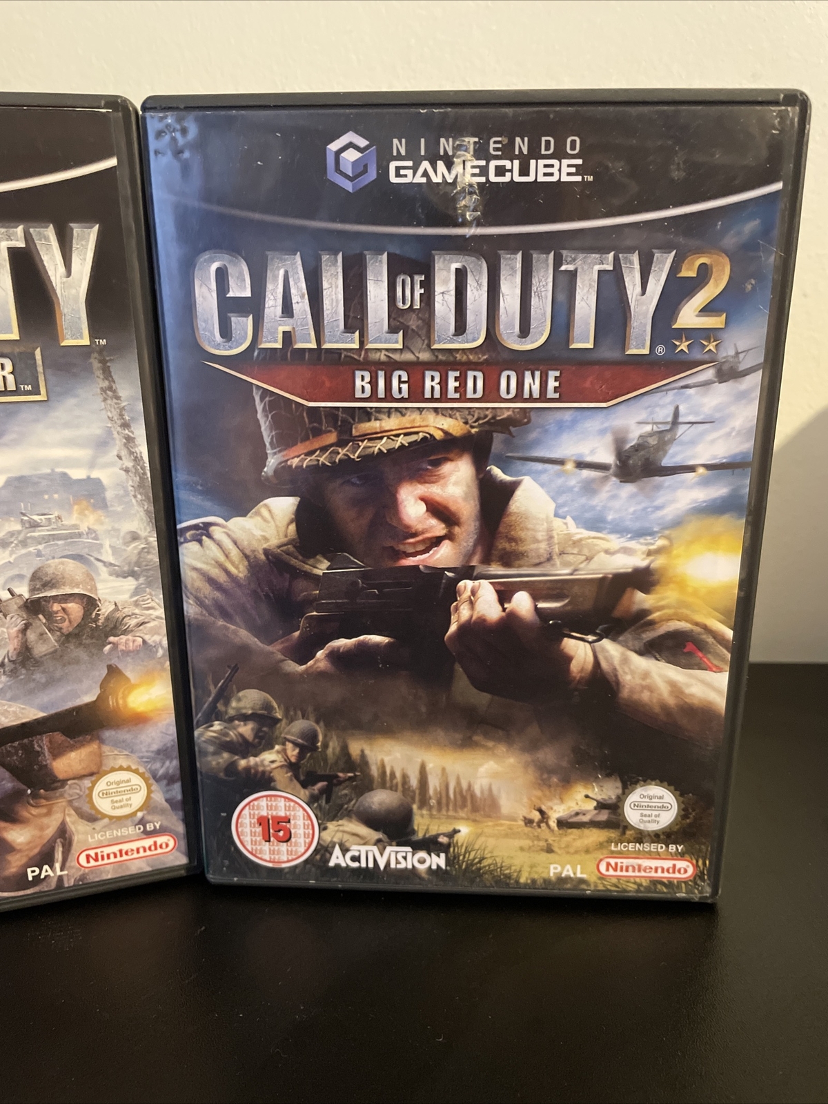 💿GameCube Call Of Duty Finest Hour + COD 2 BIG RED ONE GC Working