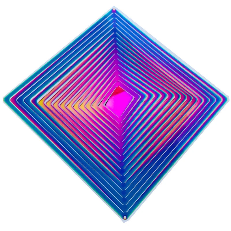 3D Metal Kinetic Wind Spinner Garden Backyard Hanging Decor Art Ornament Outdoor - Image 2 of 4