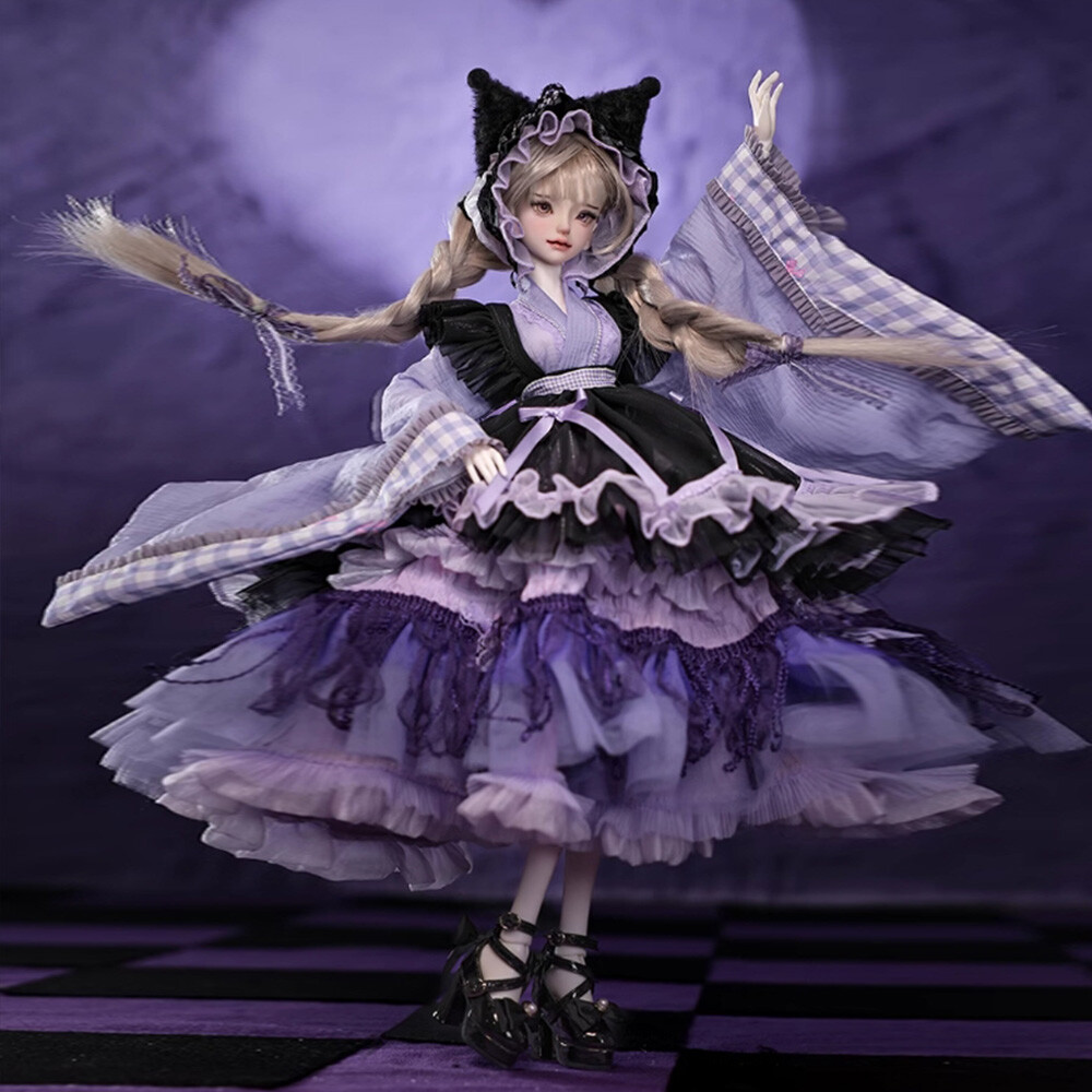 1/4 BJD Doll Ball Joint Doll Gorgeous Girl Face Makeup Full Set