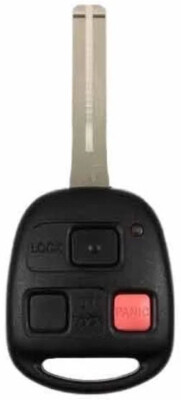 New Remote Key Keyless Replacement 3 Button Remote Head Short Blade For Lexus