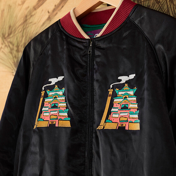 Spirited Away No-face Jacket Sukajan Studio Ghibli Official Spirited Away No-face Jacket Sukajan Studio Ghibli Official