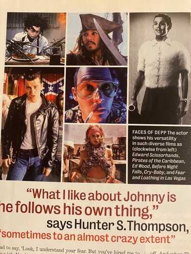 JOHNNY DEPP entertainment weekly HOMER SIMPSON Hilary duff BABE RUTH Ricci - Picture 10 of 19