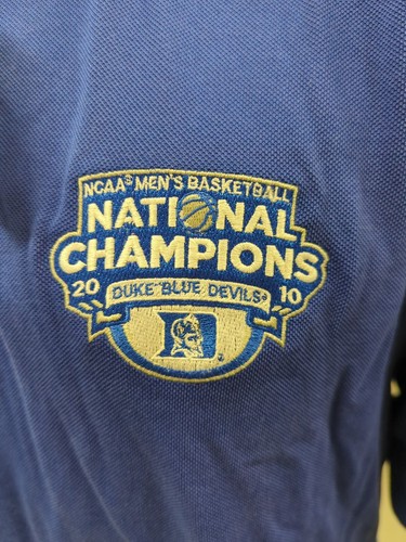 NWT Duke Blue Devils 2010 National Championship Polo Cutter & Buck M NCAA - Picture 3 of 8