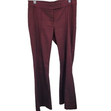 Vintage 90s Flare Pants 10 Oxblood Form Fitting Stretch Retro 70s Disco Gothic