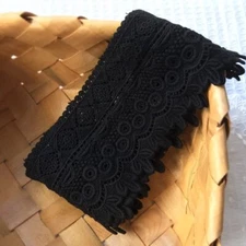 8CM Width Europe Rome Pattern Inelastic Embroidery Lace TrimCurtain Tableclot...