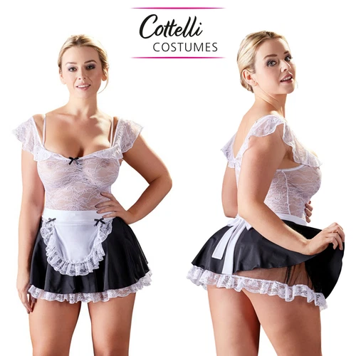 Cottelli Collection Erotic Maid - Sexy Costume da Domestica Trasparente S M L XL - Bild 2 von 8