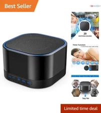 Sleep Sound Machine with 20 Natural Sounds & Timer for Calm Sleep Environment