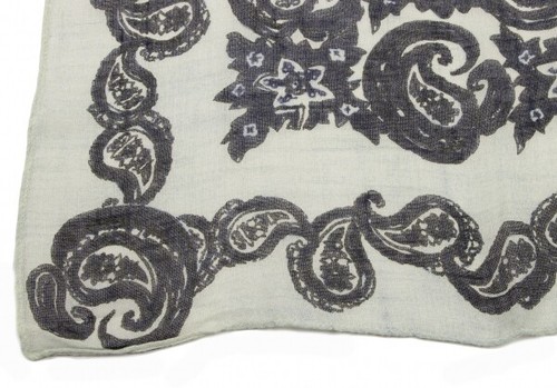 45R Dyed Paisley Handkerchief(K-133297) - Picture 4 of 7