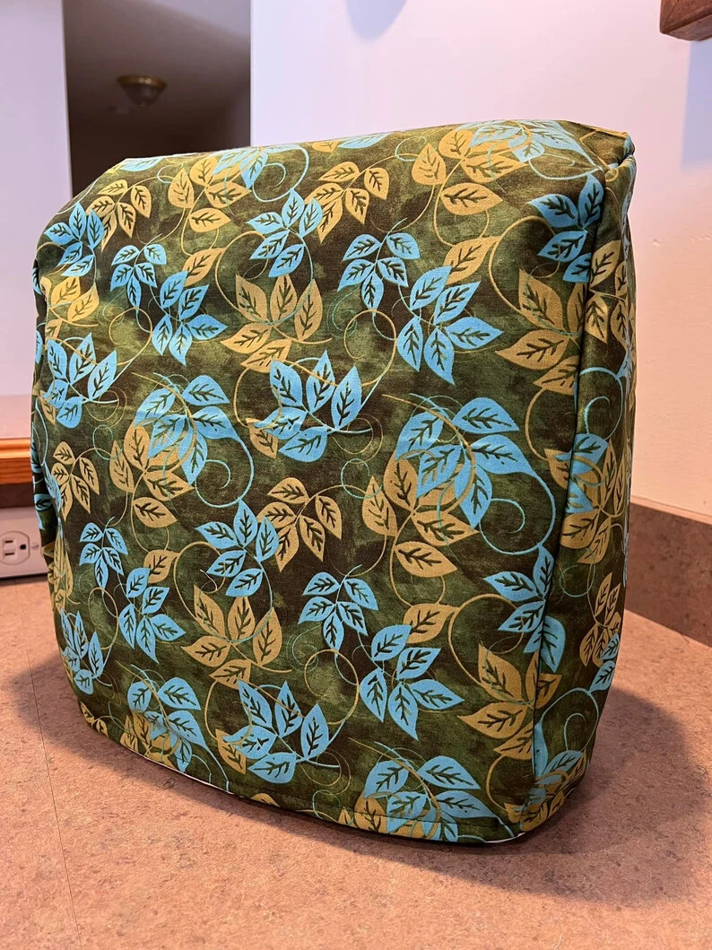 New Green Blue  Kitchenaid KITCHEN DECOR Tilt Mixer Cover Leaf Vine Theme