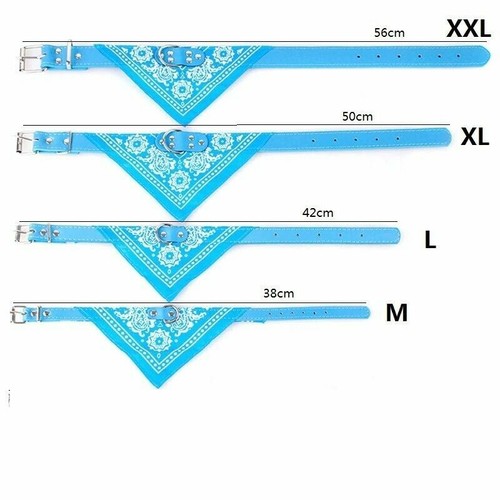 Dog Bandana Collar Pet Puppy Cat Up To 28cm Length scarf Adjustable Neckerchief - Picture 7 of 12