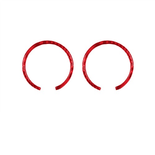 Red Carbon Fiber Center Air Vent Up Gauges Ring Trim For Benz Smart fortwo 11-15 - Picture 6 of 9