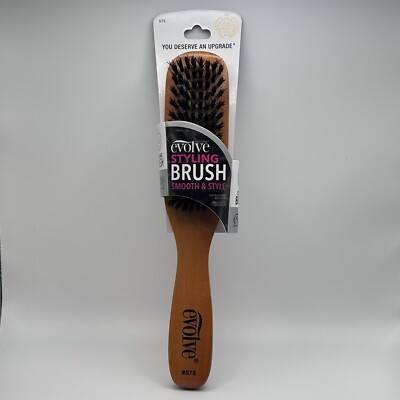 Evolve Boar Styling Brush #575 Smooth and Style Premium Quality 