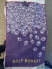 NEW Golf Monkee Golf Towel With Bag Clip