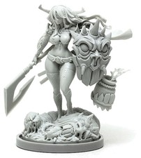   30mm Resin Female Fighter Kingdom Death Unpainted Unbuild ONLY Figure WH034