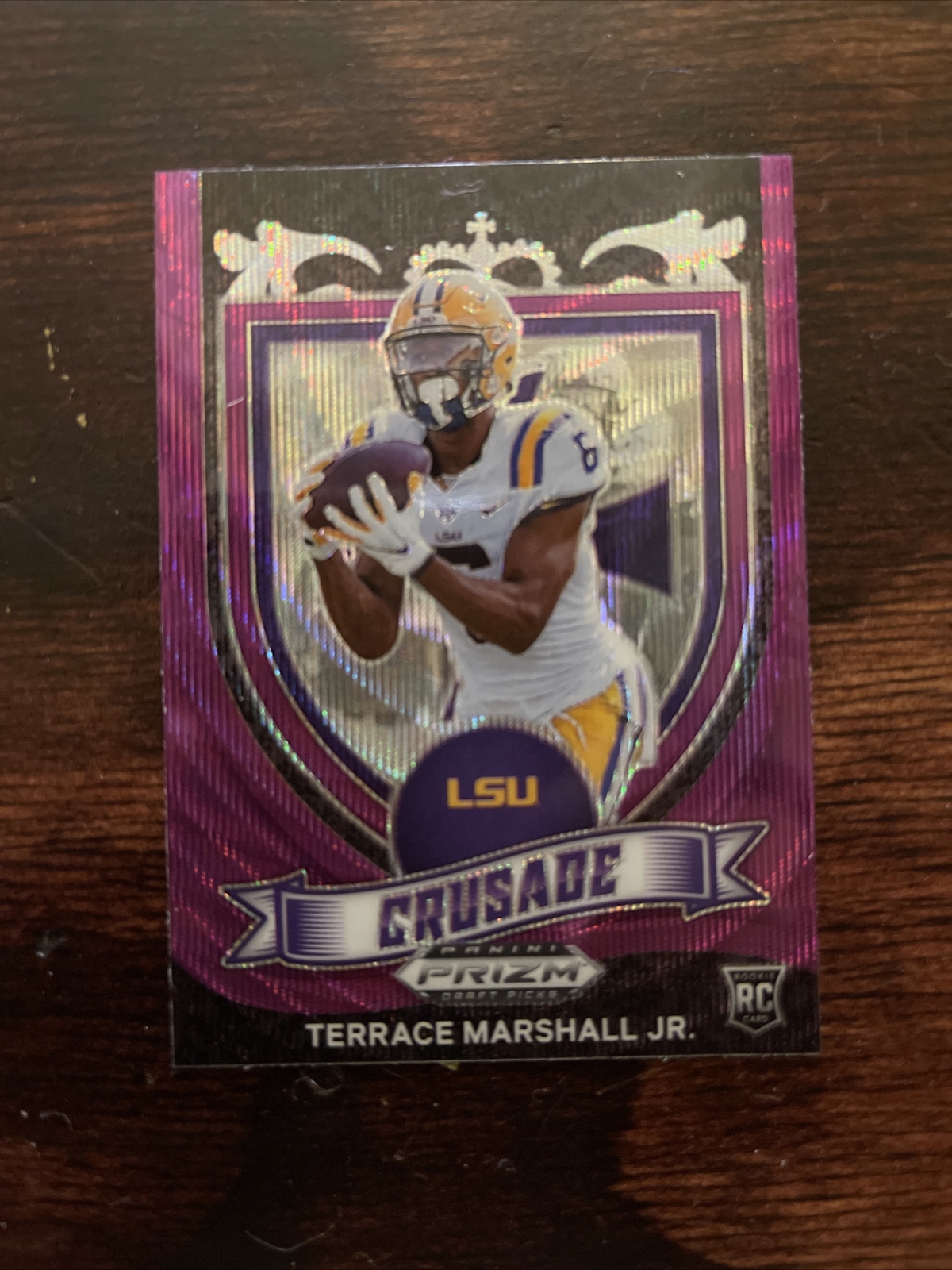 2021 Prizm Draft Picks TERRACE MARSHALL JR. Crusade Purple Wave Prizm #180
