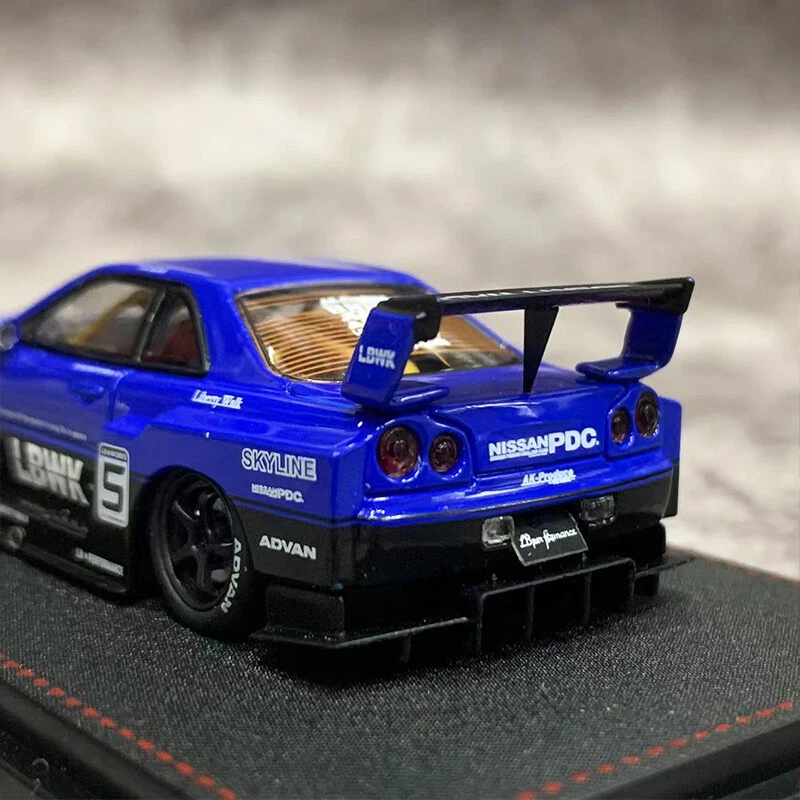 SW Model Car Nissan Skyline GT-R R3 Silueta Capó abierto Aleación skyline silhouette formula SW Model Car Nissan Skyline GT-R R3 Silueta Capó abierto Aleación