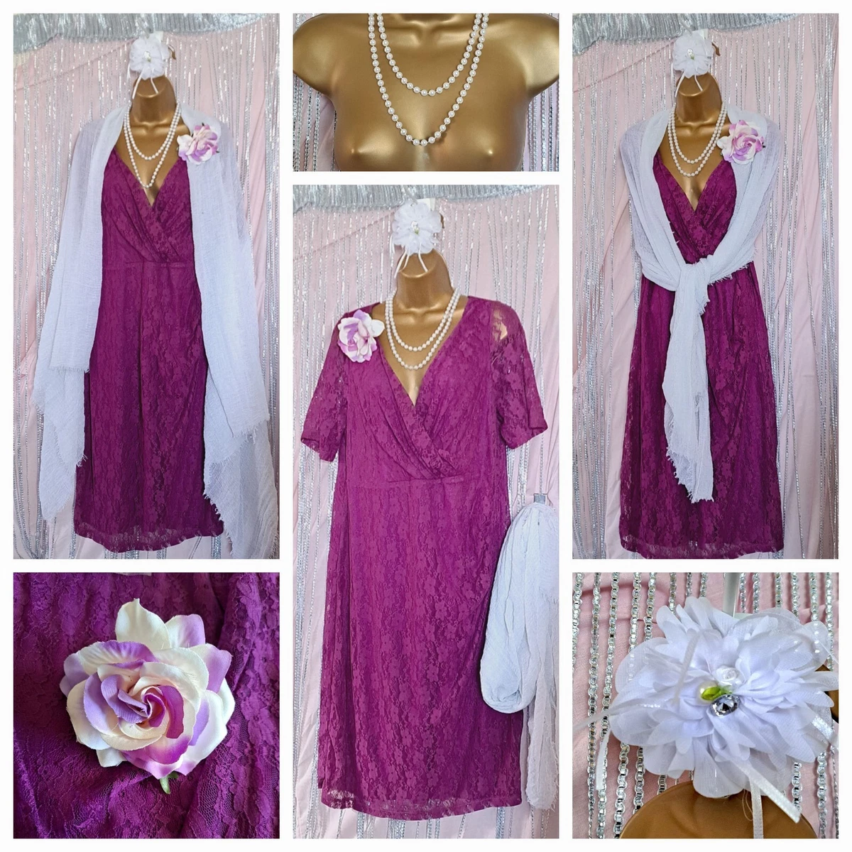 Size 18 Wedding Guest Mother Bride Dress Accessories FIVE ITEMS