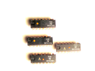 SN74197N  ''Original'' Texas Instruments  14P DIP IC  2  pcs
