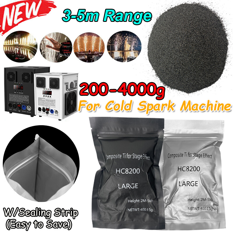 20 Bags Cold Spark Machine Ti Powder 200g Bag 3-5M Range Stage Effect outdoor