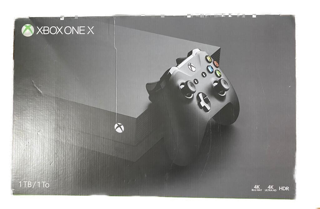Xbox Last X Box Microsoft Xbox One X Console 1TB, Black Brand New